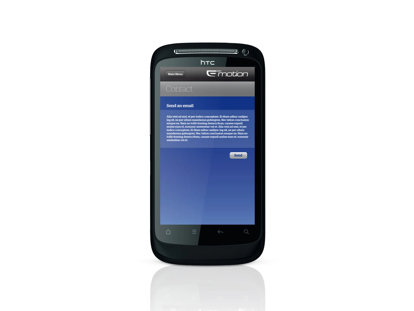 Pantalla de contacto