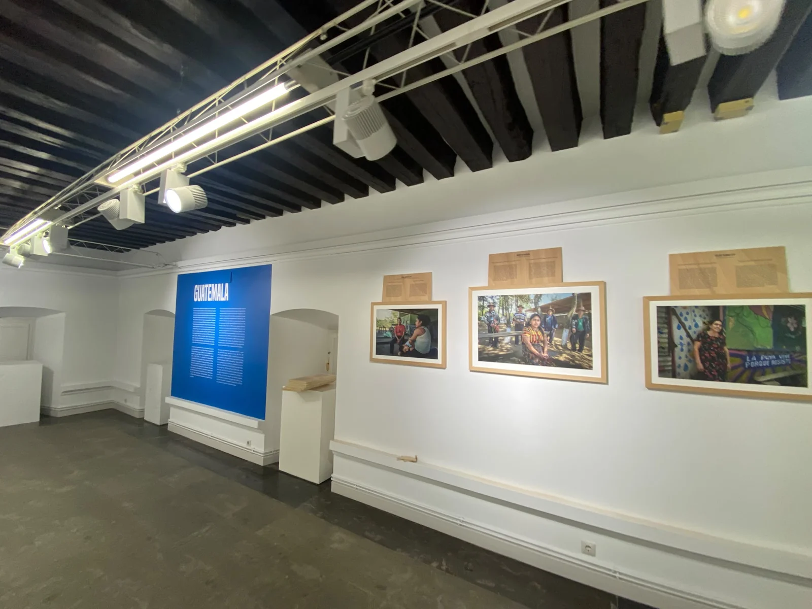 Integración de la gráfica y las fotografías en la sala