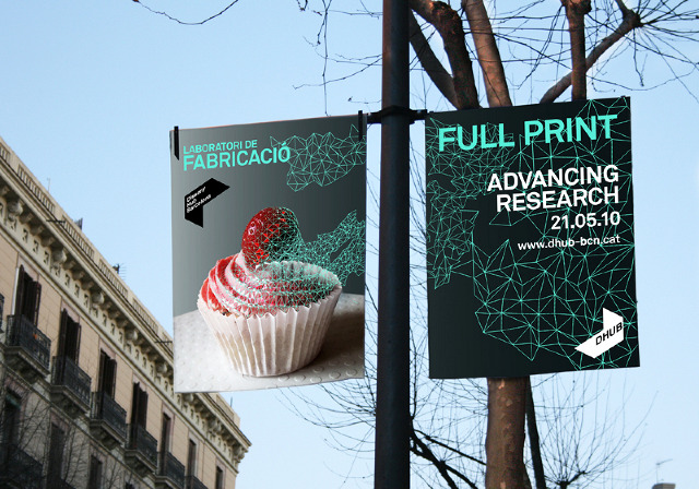 Banderolas para farolas impresas a doble cara en lona de PVC