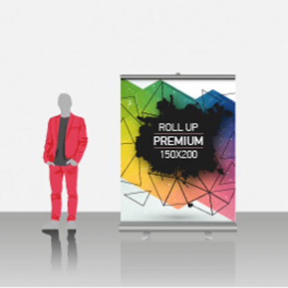 Expositor publicitario roll-up 150x200 cm